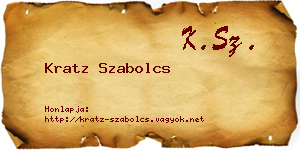 Kratz Szabolcs névjegykártya